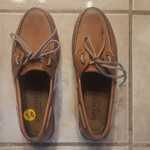 Sperry Men's Tan Leather Boat Shoes